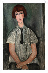 Young Girl in a Striped Shirt by Amedeo Modigliani