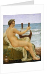 Lute Player by the Sea by Henry Holliday