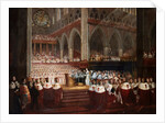 The Coronation of Queen Victoria by the Circle of Edmund Thomas Parris by Anonymous