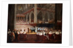 The Coronation of Queen Victoria by the Circle of Edmund Thomas Parris by Anonymous