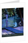 Bathers Preparing to Dive by Gustave Caillebotte