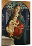 The Madonna and Child in a Niche Decorated with Roses by the Studio of Sandro Botticelli by Anonymous