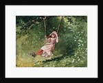Girl on a Swing by Winslow Homer