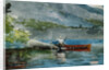 The Red Canoe by Winslow Homer