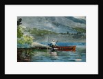 The Red Canoe by Winslow Homer