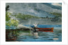 The Red Canoe by Winslow Homer