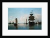 Ships at Harbor attributed to William Bradford by Anonymous