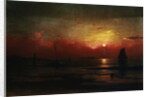 Harbor View At Sunset by Martin Johnson Heade
