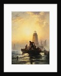 Fish Pond, Orient Bay, L.I. by Edward Moran