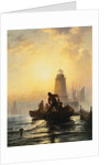 Fish Pond, Orient Bay, L.I. by Edward Moran