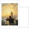 Fish Pond, Orient Bay, L.I. by Edward Moran