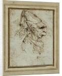 Caricature of a Woman Wearing a Hennin by Leonardo da Vinci