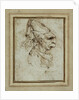 Caricature of a Woman Wearing a Hennin by Leonardo da Vinci