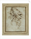 Caricature of a Woman Wearing a Hennin by Leonardo da Vinci