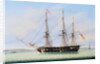 Sloop on the Mersey by Robert Salmon