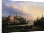 Constantinople From the Sea from the 19th Century German or Austrian Schools by Anonymous