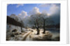 A Frozen Winter Landscape by Johannes Bartholomaus Duntze