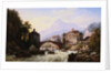 The Old Roman Bridge of St. Martin, Italy by Charles Eupharasie Kuwasseg