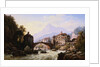 The Old Roman Bridge of St. Martin, Italy by Charles Eupharasie Kuwasseg