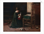 Dressing Up the Doll by Edouard Alexandre Sain