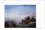 Skaters in a Frozen Landscape by Jan Jacob Spohler