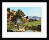 A Hunter in a Landscape by Paul Camille Guigou