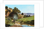 A Hunter in a Landscape by Paul Camille Guigou