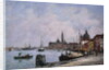 Venice, the Wharf of the Giudecca by Eugene Boudin