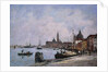 Venice, the Wharf of the Giudecca by Eugene Boudin