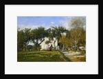 The Garden and House of Monsieur Jacquette in Fervaqes by Eugene Boudin