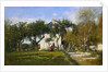 The Garden and House of Monsieur Jacquette in Fervaqes by Eugene Boudin