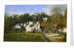 The Garden and House of Monsieur Jacquette in Fervaqes by Eugene Boudin