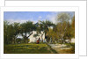 The Garden and House of Monsieur Jacquette in Fervaqes by Eugene Boudin