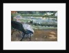 Lydia Seated on a Porch, Crocheting by Mary Stevenson Cassatt