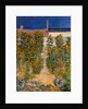 The Artist's Garden at Vetheuil by Claude Monet