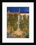 The Artist's Garden at Vetheuil by Claude Monet