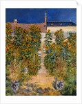 The Artist's Garden at Vetheuil by Claude Monet