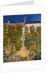 The Artist's Garden at Vetheuil by Claude Monet