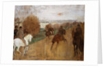 Cavaliers Sur Une Route by Edgar Degas