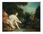 The Surprised Bather attributed to Jean-Baptiste Huet by Anonymous