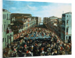 The Fight Between the Nicolotti and the Castellani on the Ponte dei Pugni, Venice by Joseph Heintz the Younger