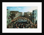 The Fight Between the Nicolotti and the Castellani on the Ponte dei Pugni, Venice by Joseph Heintz the Younger
