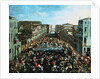 The Fight Between the Nicolotti and the Castellani on the Ponte dei Pugni, Venice by Joseph Heintz the Younger