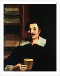 Portrait of a Lawyer in His Library from the School of Guercino by Anonymous