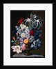 An Arrangement of Tulips, Narcissi, Auriculas, Poppies, Lilies, Columbines, Ranunculas, and Other Flowers in a Vase by J.A. Simson