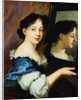 Portrait of a Lady, Half Length, Holding a Mirror attributed to Nicolas Mignard by Anonymous