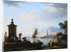 A View of the Harbor at Genoa Claude-Joseph Vernet by Anonymous