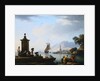 A View of the Harbor at Genoa Claude-Joseph Vernet by Anonymous