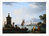 A View of the Harbor at Genoa Claude-Joseph Vernet by Anonymous