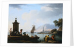 A View of the Harbor at Genoa Claude-Joseph Vernet by Anonymous